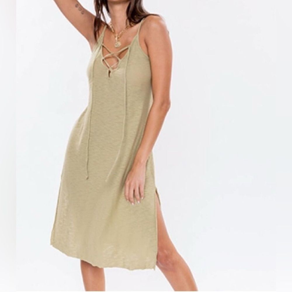 Michelle By Comune Earville Army green Dress  size XS